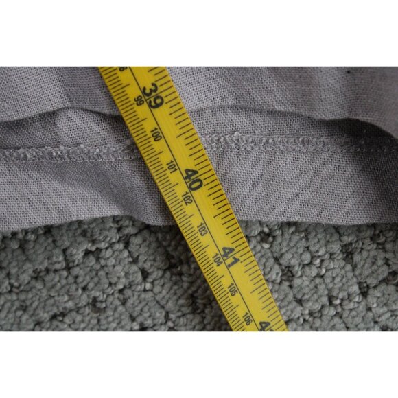 FOR CYNTHIA Dress Womens Large L Light Gray Sleeveless Button Front Linen Blend - Picture 8 of 8